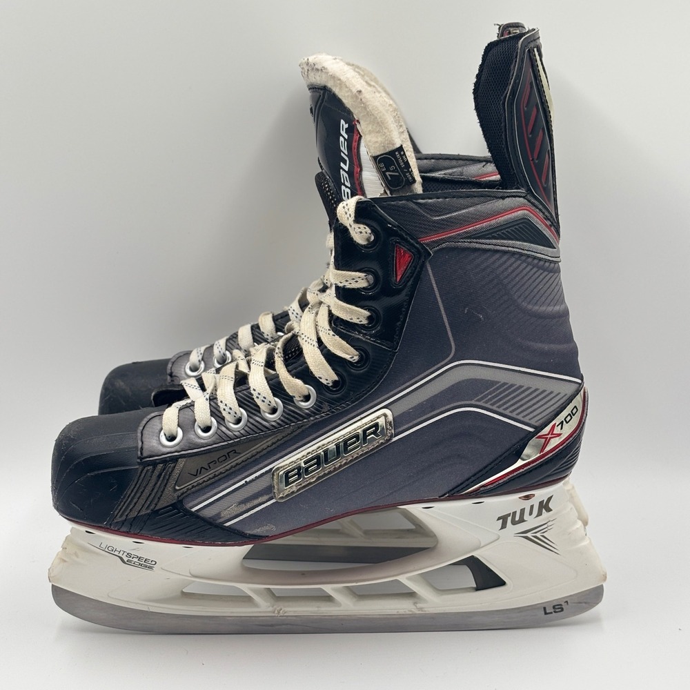 Bauer Vapor X700 Ice Hockey Skates Mens 7.5 EE Wide Tuuk Lightspeed Edge LS1